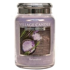 Village Candle Relaxation 602g svíčka s vůní levandule a rozmarýnu