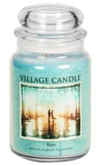 Village Candle Rain 602g svíčka s vůní čerstvého deště, bergamotu, lilie a jantaru