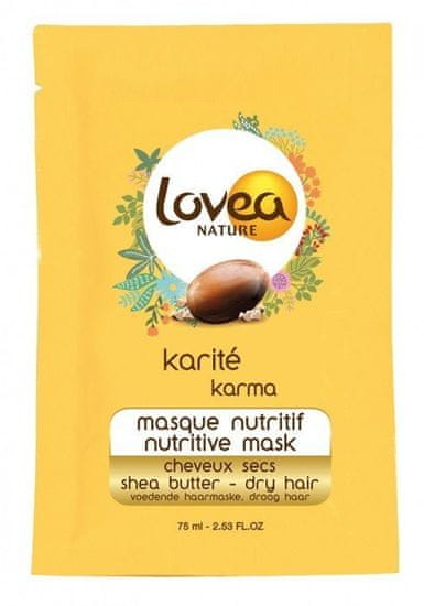 Lovea nature Karité 75ml maska na suché vlasy s bambuckým máslem