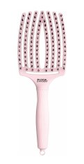 Olivia Garden Fingerbrush Combo Pastel pink Large zakřivený plochý kartáč na vlasy