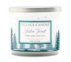 Village Candle Festive Forest 396g svíčka s vůní jehličí, eukalyptu a máty