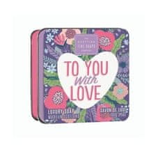 The Scottish Fine Soaps tuhé mýdlo na ruce To you with Love 100g v plechové dóze Magnolie