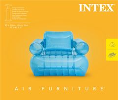 Intex nafukovací křeslo Transparent Blue 66503