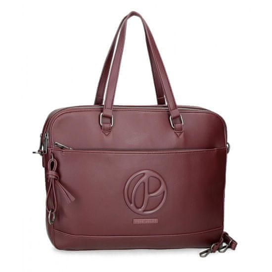 Joummabags Dámská brašna na notebook PEPE JEANS Mara Bordeaux / Bordová, 7246632