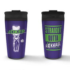 Grooters Batman Cestovní hrnek Joker - Straight Outta Arkham