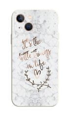 TopQ Kryt iPhone 13 Mramor Little things 75329