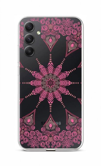 TopQ Kryt Samsung A34 Pink Mandala 93095