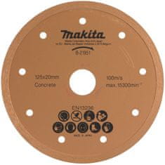 Makita Plně diamantový kotouč 125x20mm B-21951