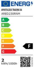 ACA Lightning  SMD LED bodovka ARED 2W/230V/3000K/155Lm/IP44/100°, matný nikl