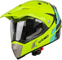 W-TEC Moto přilba Dualsport (Velikost: XL (61-62), Barva: Fluo Yellow-Blue)