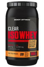 Body Attack Clear Iso Whey 900g, syrovátkový proteinový izolát CFM, Sweet Apple