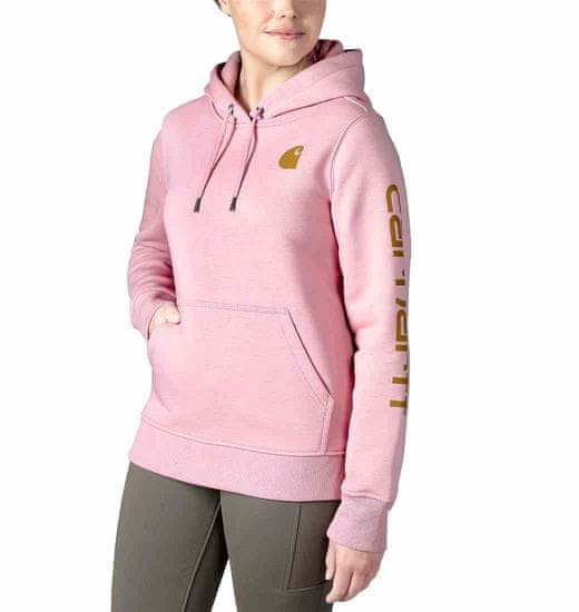 Carhartt Bluza Clarksburg Sleeve Logo Hood Foxglov