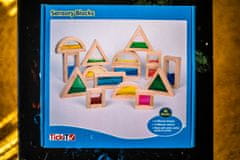 TickIt Sada s velkým S - Sensory Blocks + Mirror Blocks set