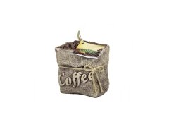 NOHEL GARDEN Svíčka COFFEE BAG zdobená 8x11x11cm