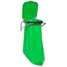 shumee Závěsný nástěnný držák na třídění odpadků zelený - 120L pytle