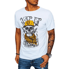 Dstreet Pánské tričko s potiskem KEPA bílé rx5090 XXL
