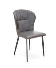Halmar Čalouněná jídelní židle K466, šedá