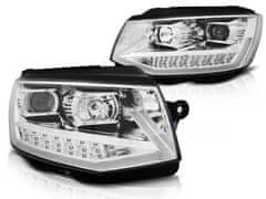 TUNING TEC  Přední světla VW T6 2015- CHROMOVÉ TUBE LIGHT LED DRL