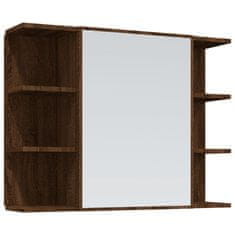 Vidaxl 4dílný set koupelnových skříněk hnědý dub kompozitní dřevo