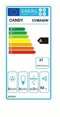 Candy Komínový odsavač par CVMA60N