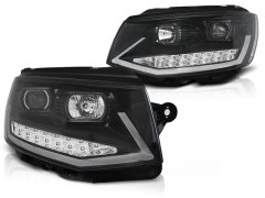 TUNING TEC  Přední světla VW T6 2015- ČERNÉ TUBE LIGHT LED DRL