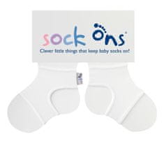 KIKKO SOCK ONS Držák ponožek Classic, bílá (6-12m)