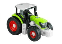 Lean-toys Roztahovací Traktor S Přívěsem Dřevem 43 Cm