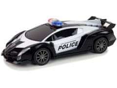 Lean-toys Auto Závodní R/C Policie Na Dálkové Ovládání Policejní + Dobíjecí