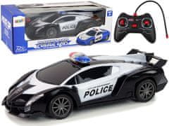 Lean-toys Auto Závodní R/C Policie Na Dálkové Ovládání Policejní + Dobíjecí