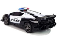 Lean-toys Auto Závodní R/C Policie Na Dálkové Ovládání Policejní + Dobíjecí