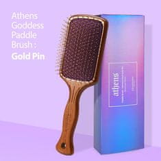 KPOP2EU Cellreborn Athens Goddess Hair Paddle Brush - kartáč na vlasy, Gold PIN