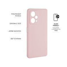 FIXED Zadní pogumovaný kryt Story pro Xiaomi Redmi Note 12 Pro+ 5G, růžový