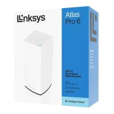 Linksys Velop Atlas Pro 6 Mesh usmerjevalnik, WiFi 6 (MX5501-KE) - zánovní