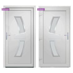 Vidaxl Vchodové dveře bílé 98 x 200 cm PVC