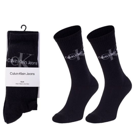 Calvin Klein 701218732 pánské bavlněné klasické vysoké ponožky s froté chodidlem 1 pár