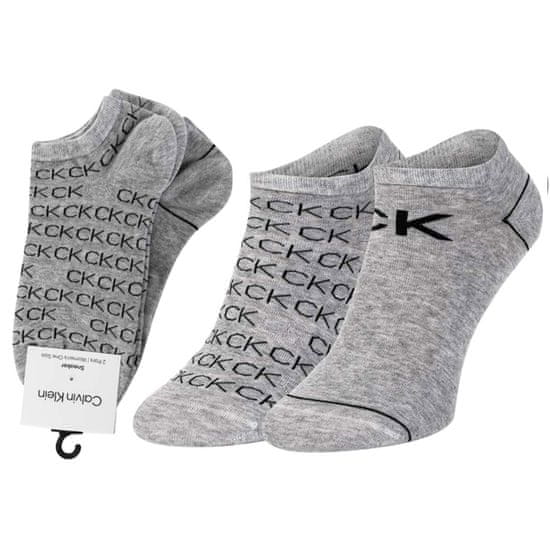 Calvin Klein 701218779 dámské bavlněné universální sneaker ponožky 2 páry v balení