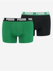 Puma Sada dvou pánských boxerek v černé a zelené barvě Puma M