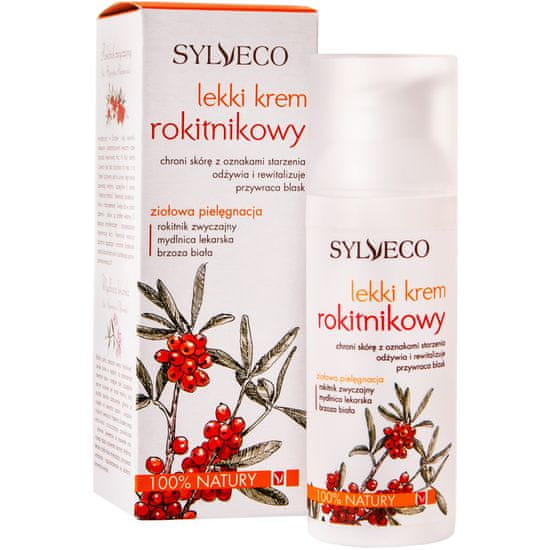 Sylveco Light Rakytníkový krém - lehký krém na obličej, zvlhčuje, má účinek proti vráskám, 50ml