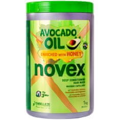 Novex Avocado Oil Mask - hluboce hydratační maska pro suché vlasy, posilující a vyživující, urychlení regenerace a rekonstrukce, 1kg