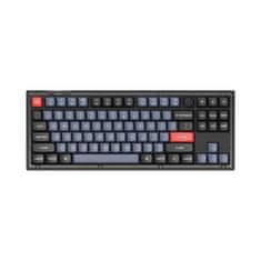 Keychron V3 QMK Mechanická Klávesnice Frosted Black, Keychron K Pro Red Hot-Swappable, RGB, USB Type-C, Knob