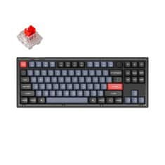 Keychron V3 QMK Mechanická Klávesnice Frosted Black, Keychron K Pro Red Hot-Swappable, RGB, USB Type-C, Knob