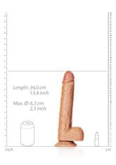 INTEREST Extrémně realistické, dildo ve tvaru penisu s přísavkou 30,5cm.