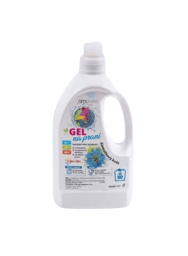 Vivenso Eco prací gel s enzymy a lanolínem - 1,5l/50 dávek, damašský květ