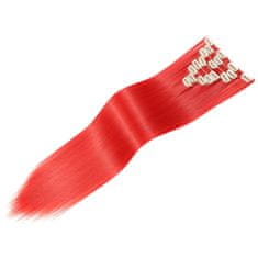 Trendy Vlasy Clip in sada EXCLUSIVE - 63 cm - odstín Red