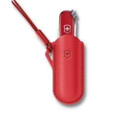 Victorinox Kožené pouzdro pro kapesní nůž Classic Style Icon červené