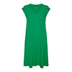 Vero Moda Dámské šaty VMMARIJUNE Relaxed Fit 10281918 Bright Green (Velikost S)