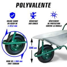 MTX Kolečko stavební 100 l nosnost 150 kg