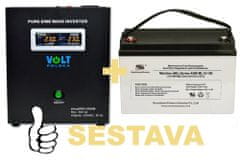 VS ELEKTRO Záložní zdroj 300W, sinusPRO-500W + AKU 100Ah