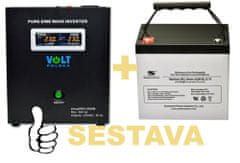 VS ELEKTRO Záložní zdroj 300W, sinusPRO-500W + AKU 70Ah