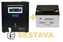 VS ELEKTRO Záložní zdroj 300W, sinusPRO-500W + AKU 40Ah